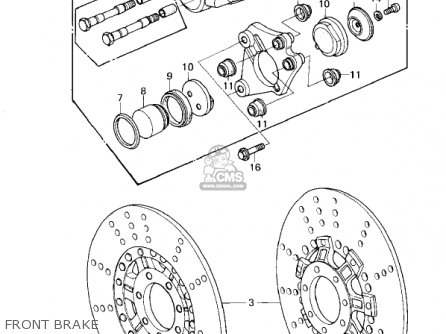 FRONT BRAKE - KZ1300A2 1980 USA CANADA