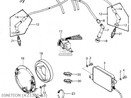 IGNITION (KZ1300-A3) - KZ1300A2 1980 USA CANADA