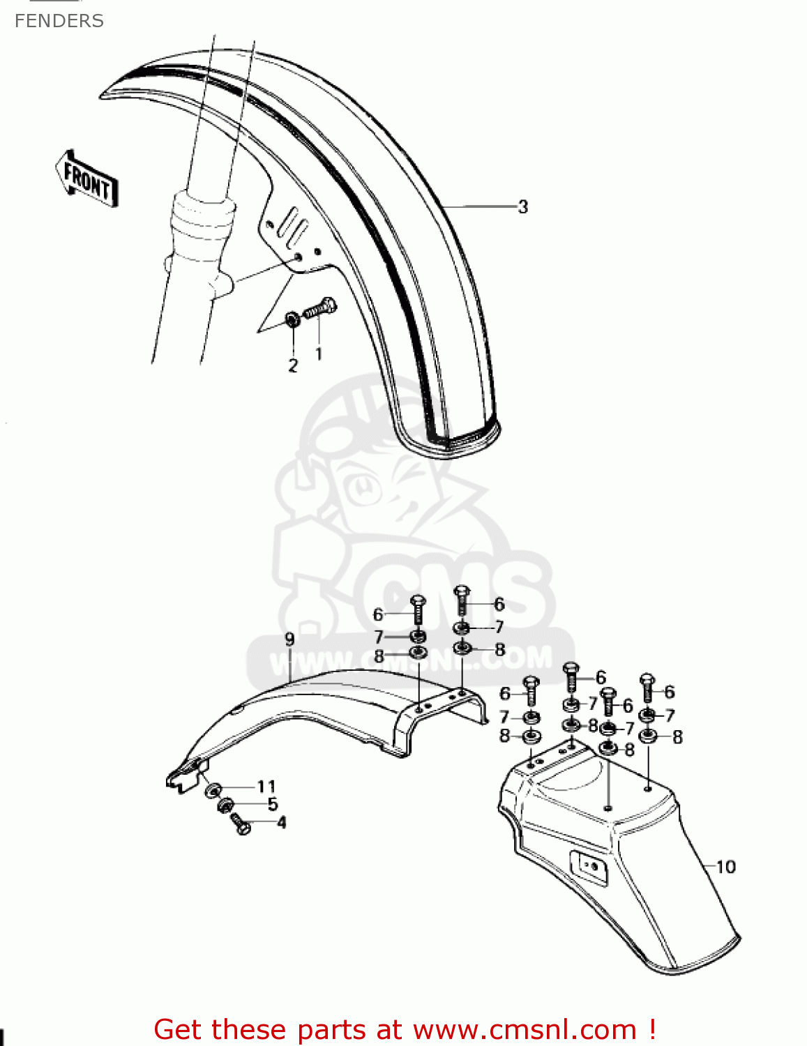FENDERS KZ1300A3 1981 USA CANADA