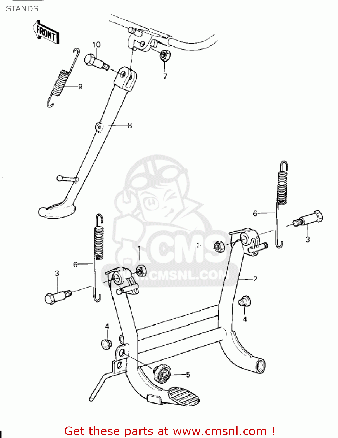STANDS KZ1300A3 1981 USA CANADA