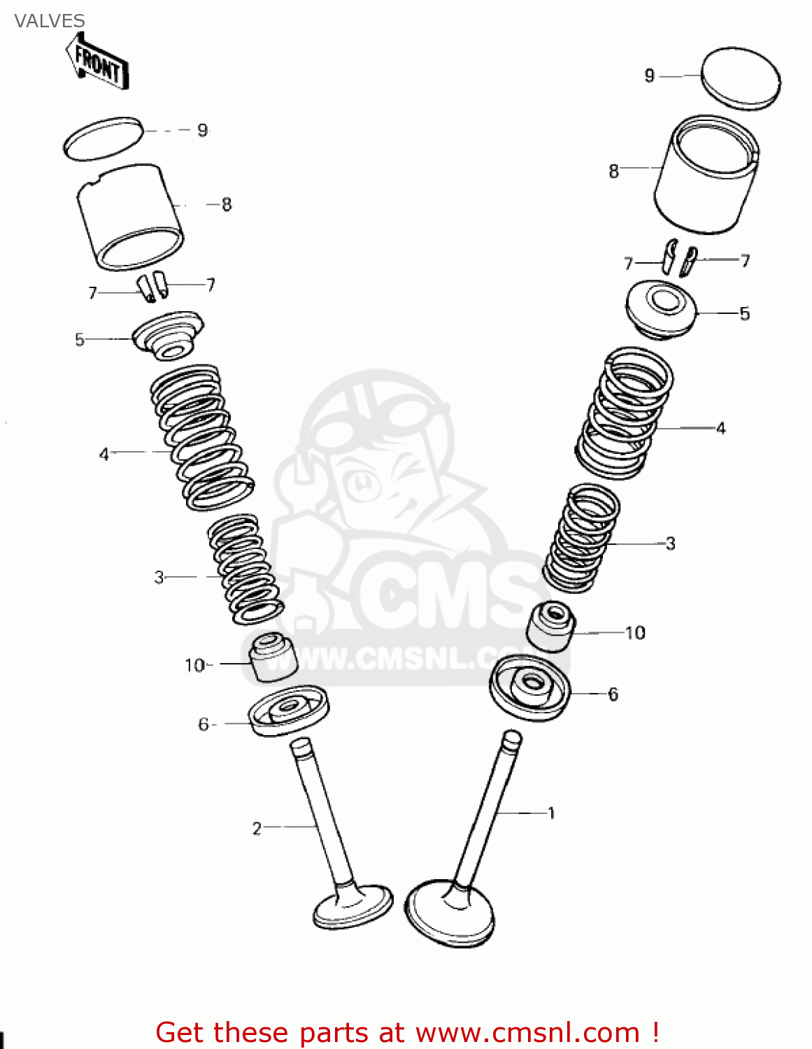 VALVES KZ1300A3 1981 USA CANADA