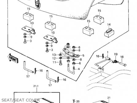 SEAT/SEAT COVER - KZ1300A3 1981 USA CANADA