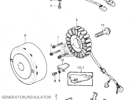 GENERATOR/REGULATOR - KZ1300A3 1981 USA CANADA