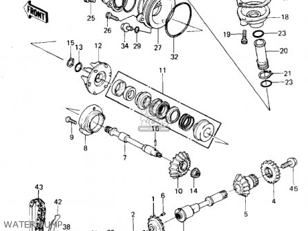 WATER PUMP - KZ1300A3 1981 USA CANADA