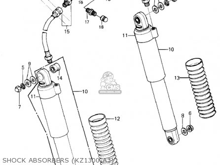 SHOCK ABSORBERS (KZ1300-A3) - KZ1300A3 1981 USA CANADA