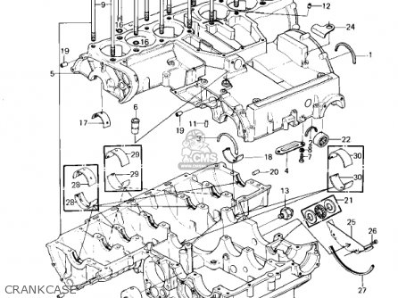 CRANKCASE - KZ1300A3 1981 USA CANADA