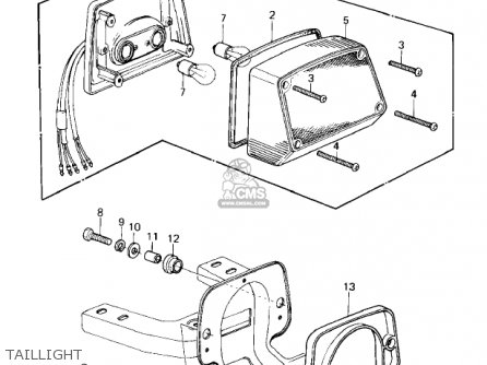 TAILLIGHT - KZ1300A3 1981 USA CANADA
