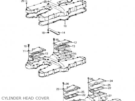 CYLINDER HEAD COVER - KZ1300A3 1981 USA CANADA
