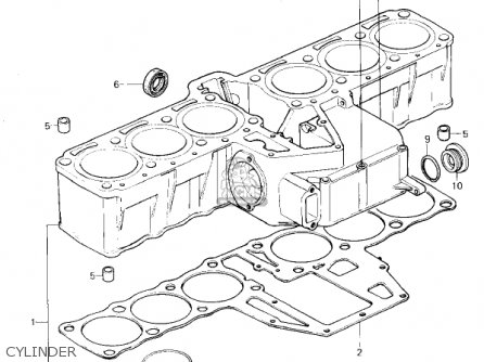 CYLINDER - KZ1300A3 1981 USA CANADA