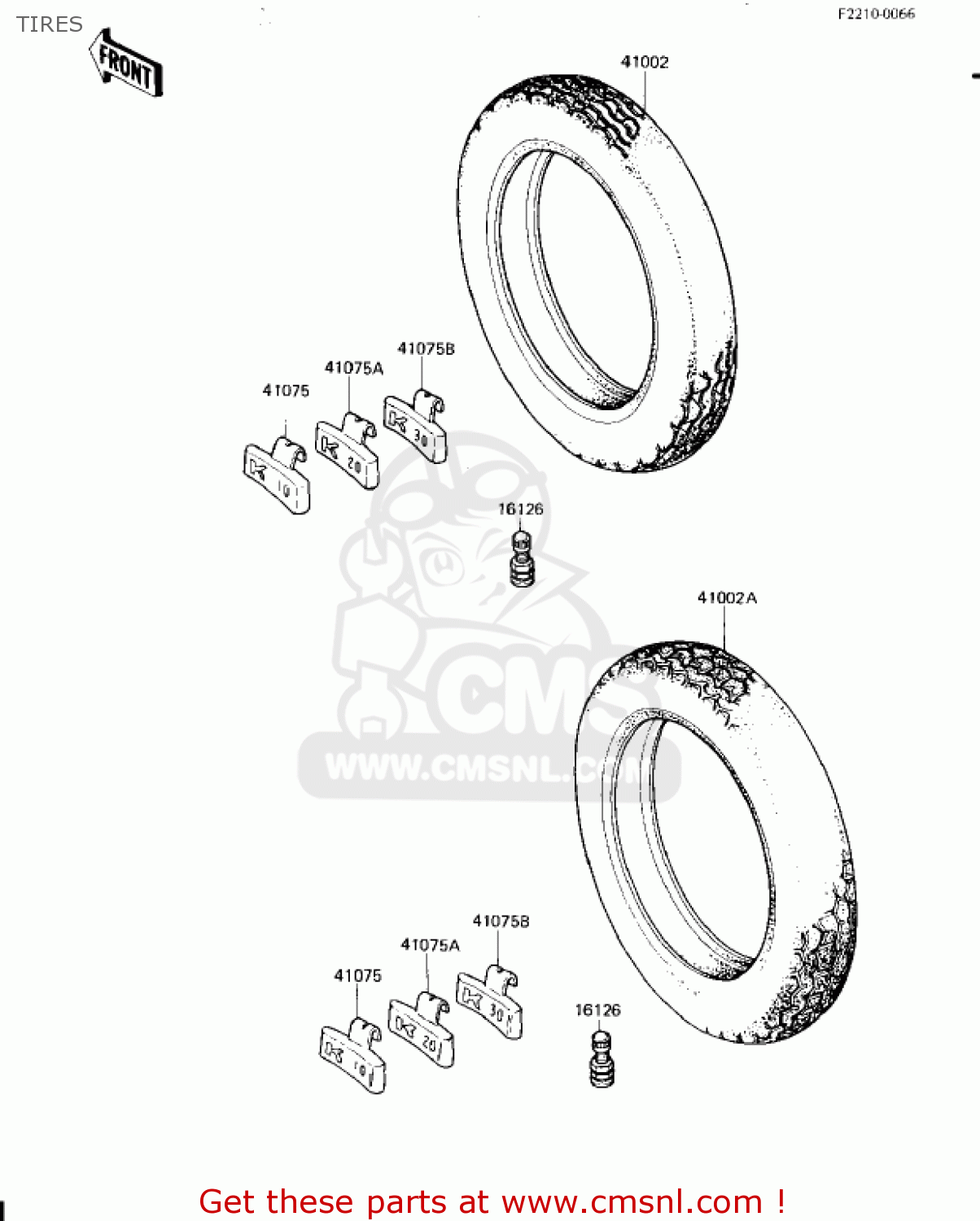 TIRES KZ1300A4 1982 USA CANADA