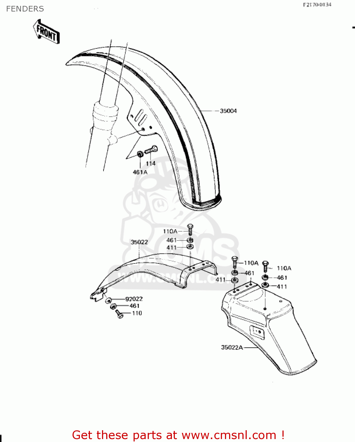 FENDERS KZ1300A4 1982 USA CANADA