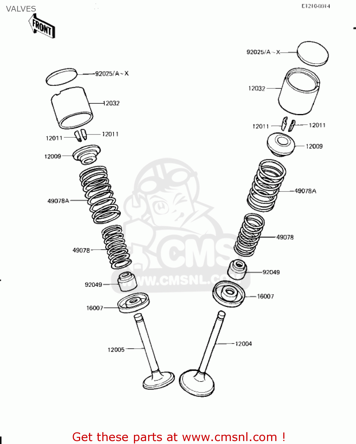 VALVES KZ1300A4 1982 USA CANADA