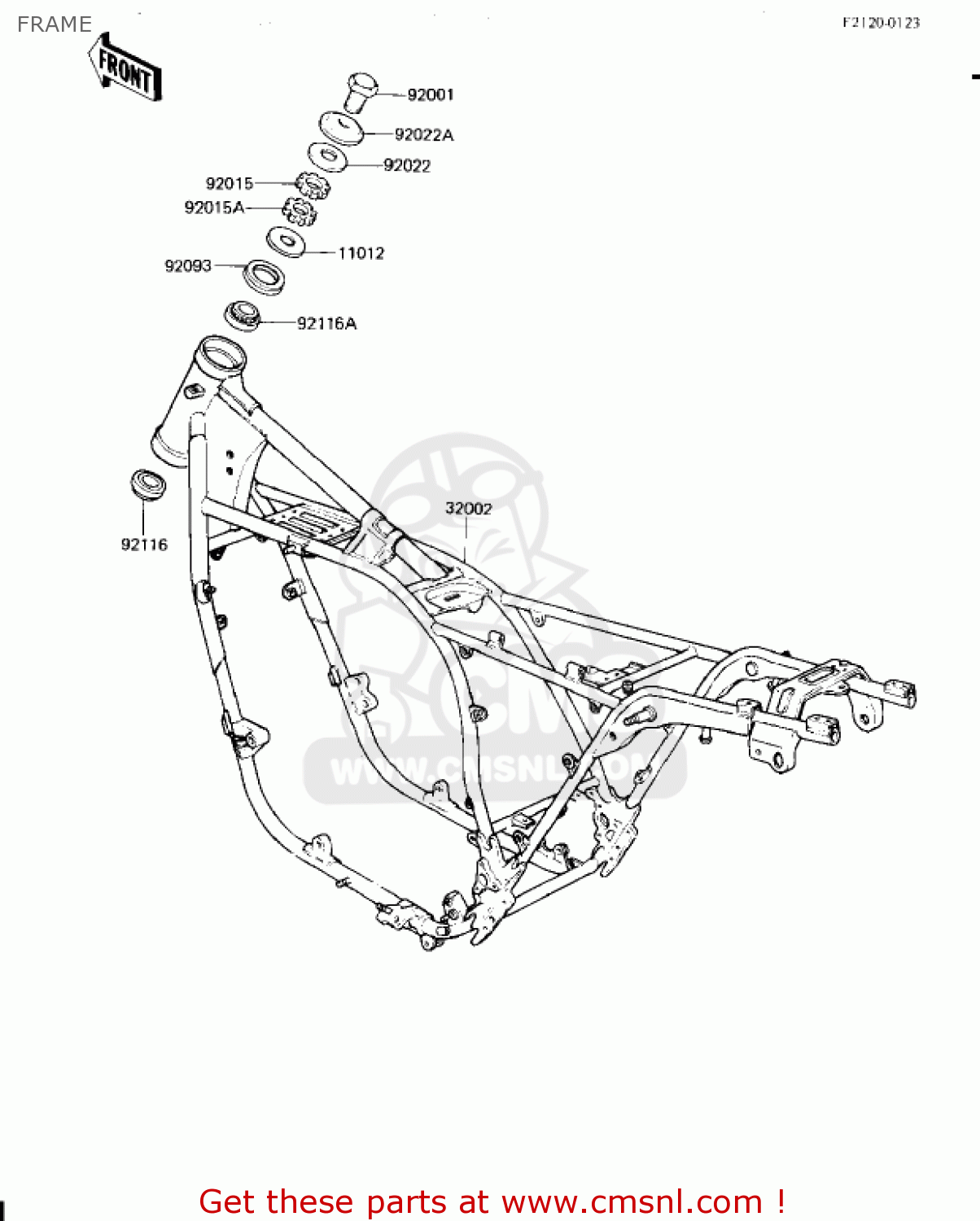 FRAME KZ1300A4 1982 USA CANADA