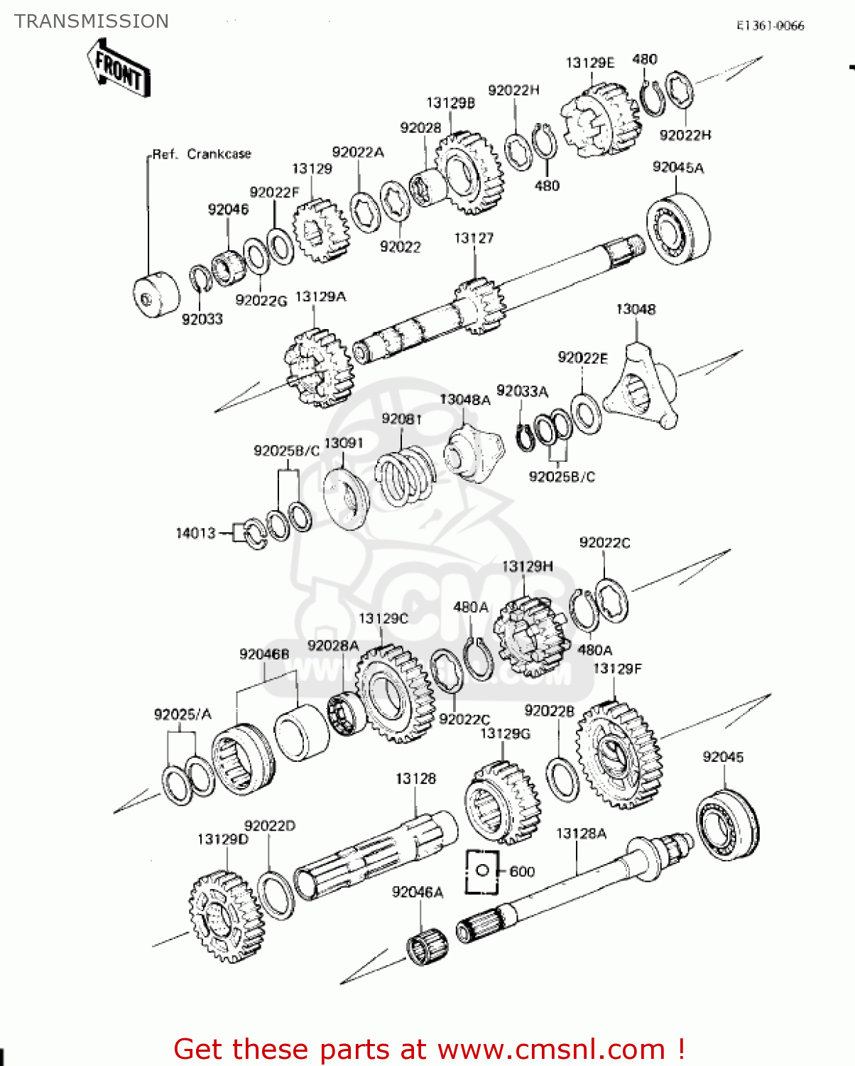 TRANSMISSION KZ1300A4 1982 USA CANADA