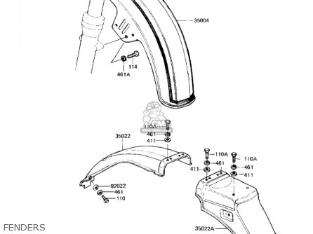 FENDERS - KZ1300A4 1982 USA CANADA