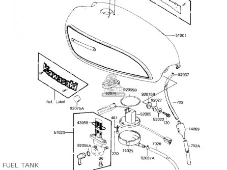 FUEL TANK - KZ1300A4 1982 USA CANADA