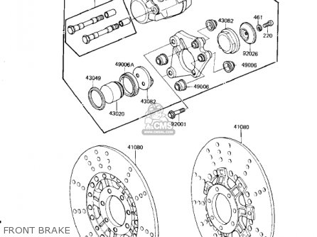 FRONT BRAKE - KZ1300A4 1982 USA CANADA
