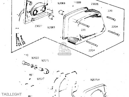 TAILLIGHT - KZ1300A4 1982 USA CANADA