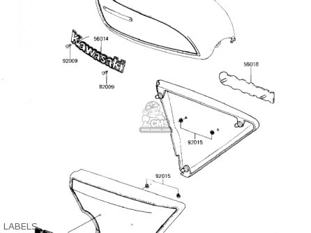 LABELS - KZ1300A4 1982 USA CANADA
