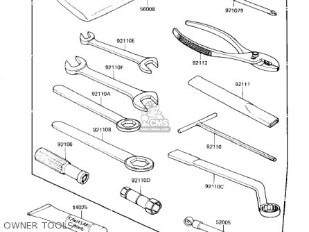 OWNER TOOLS - KZ1300A4 1982 USA CANADA