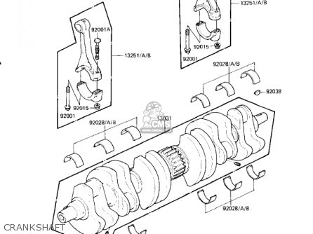 CRANKSHAFT - KZ1300A4 1982 USA CANADA