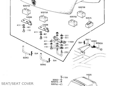 SEAT/SEAT COVER - KZ1300A4 1982 USA CANADA