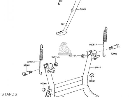 STANDS - KZ1300A4 1982 USA CANADA