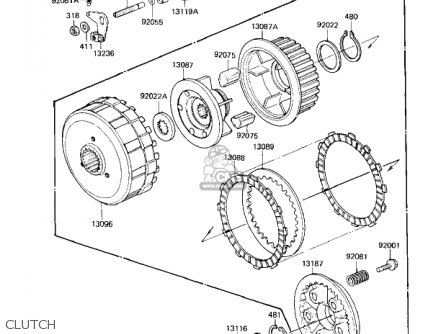 CLUTCH - KZ1300A4 1982 USA CANADA