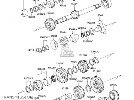 TRANSMISSION - KZ1300A4 1982 USA CANADA