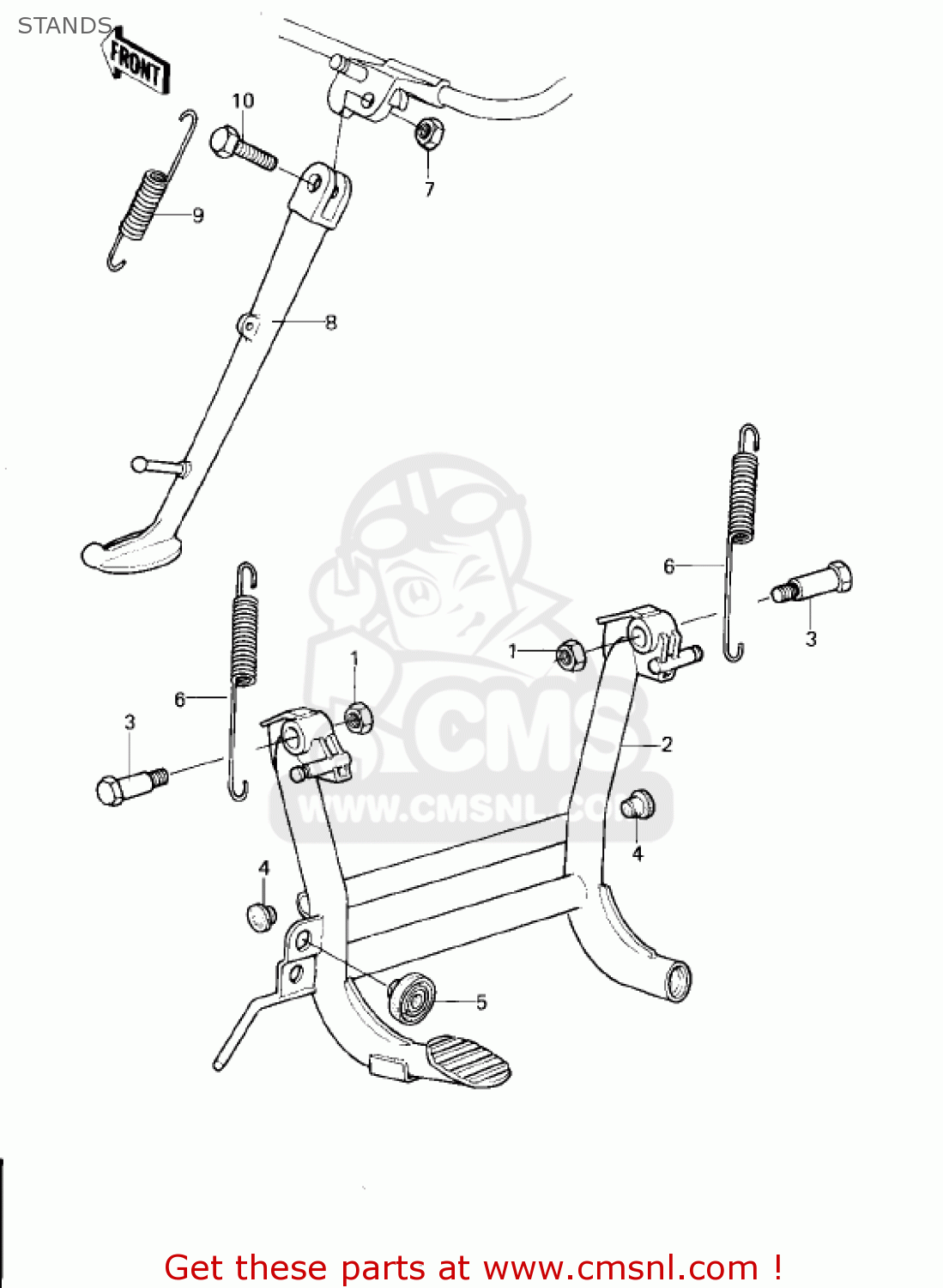 STANDS KZ1300B2 1980 USA CANADA / MPH KPH