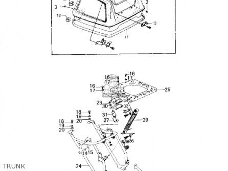 TRUNK - KZ1300B2 1980 USA CANADA / MPH KPH