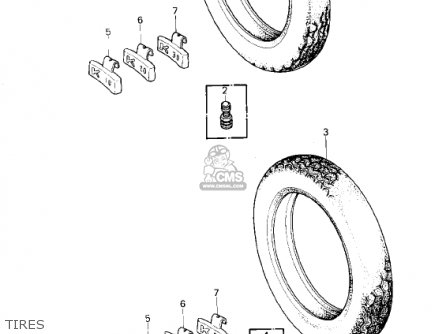 TIRES - KZ1300B2 1980 USA CANADA / MPH KPH