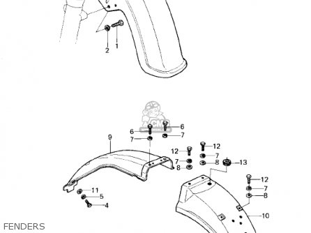 FENDERS - KZ1300B2 1980 USA CANADA / MPH KPH