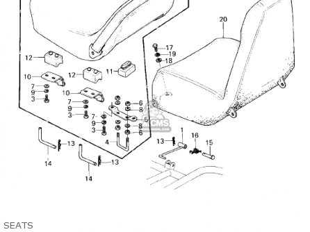 SEATS - KZ1300B2 1980 USA CANADA / MPH KPH