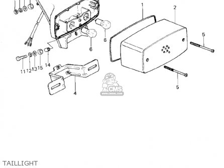 TAILLIGHT - KZ1300B2 1980 USA CANADA / MPH KPH