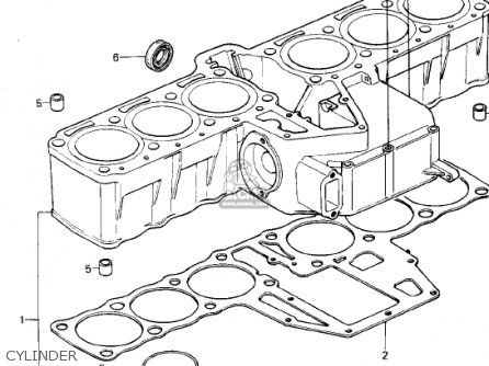 CYLINDER - KZ1300B2 1980 USA CANADA / MPH KPH
