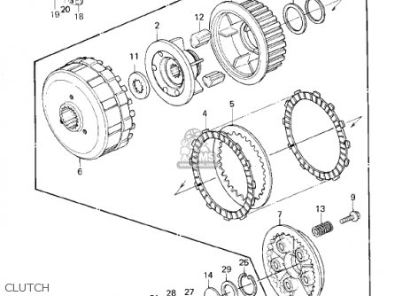 CLUTCH - KZ1300B2 1980 USA CANADA / MPH KPH