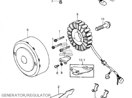 GENERATOR/REGULATOR - KZ1300B2 1980 USA CANADA / MPH KPH