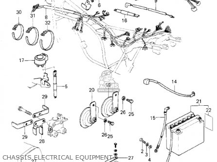 CHASSIS ELECTRICAL EQUIPMENT - KZ1300B2 1980 USA CANADA / MPH KPH