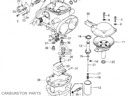 CARBURETOR PARTS - KZ1300B2 1980 USA CANADA / MPH KPH