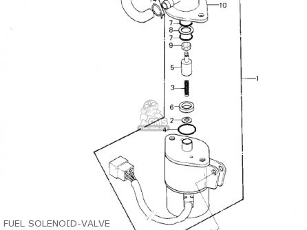FUEL SOLENOID-VALVE - KZ1300B2 1980 USA CANADA / MPH KPH