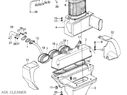 AIR CLEANER - KZ1300B2 1980 USA CANADA / MPH KPH