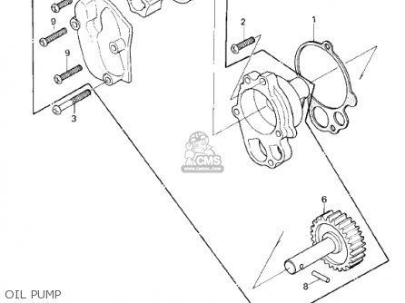 OIL PUMP - KZ1300B2 1980 USA CANADA / MPH KPH