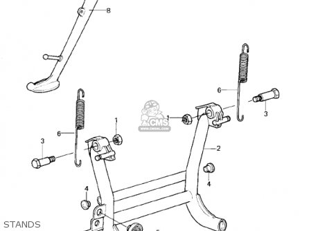 STANDS - KZ1300B2 1980 USA CANADA / MPH KPH