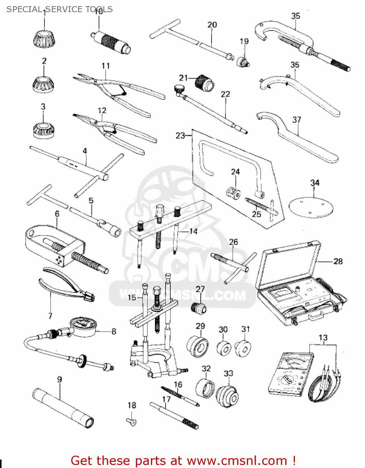 SPECIAL SERVICE TOOLS KZ200A1 1978 CANADA