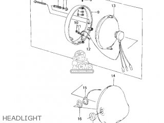 HEADLIGHT - KZ200A1 1978 CANADA