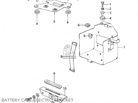 BATTERY CASE/ELECTRO BRACKET - KZ200A1 1978 CANADA