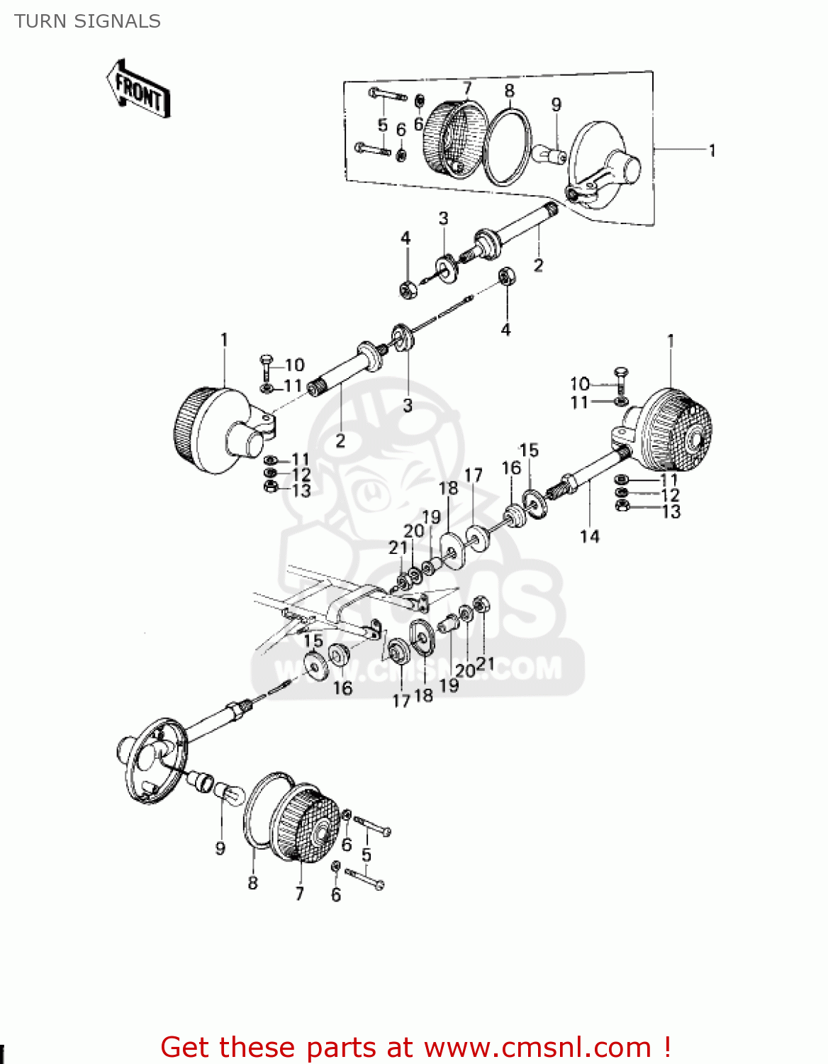 TURN SIGNALS KZ200A1A 1978 CANADA