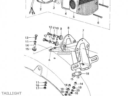 TAILLIGHT - KZ200A1A 1978 CANADA