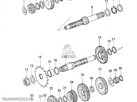 TRANSMISSION - KZ200A1A 1978 CANADA